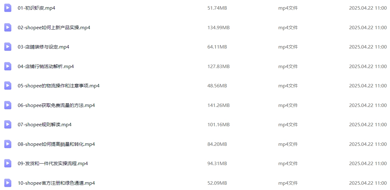 图片[6]-Shopee 跨境电商基础运营实操课：从开店准备到日常运营