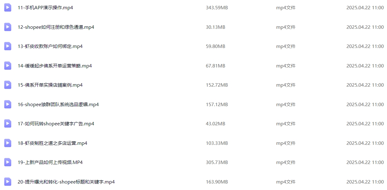 图片[7]-Shopee 跨境电商基础运营实操课：从开店准备到日常运营